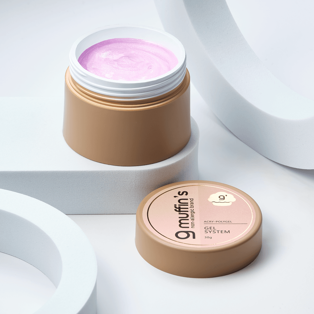 9MUFFIN'S ACRY-POLYGEL CAKE-GLAZE 20, 30 ML